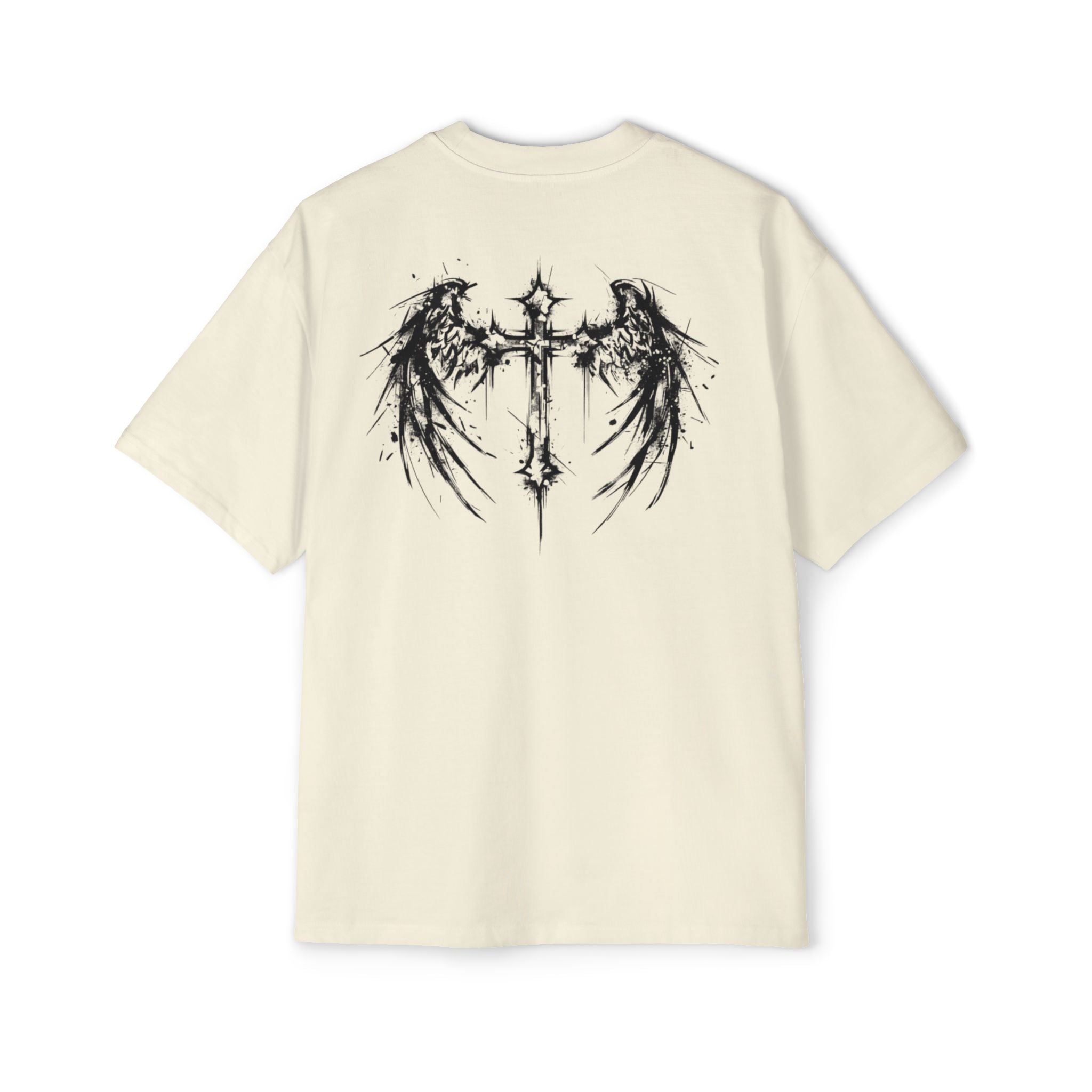 Corvus Gothic Tee — Raven Wings & Playing Card Symbols Graphic T-Shirt