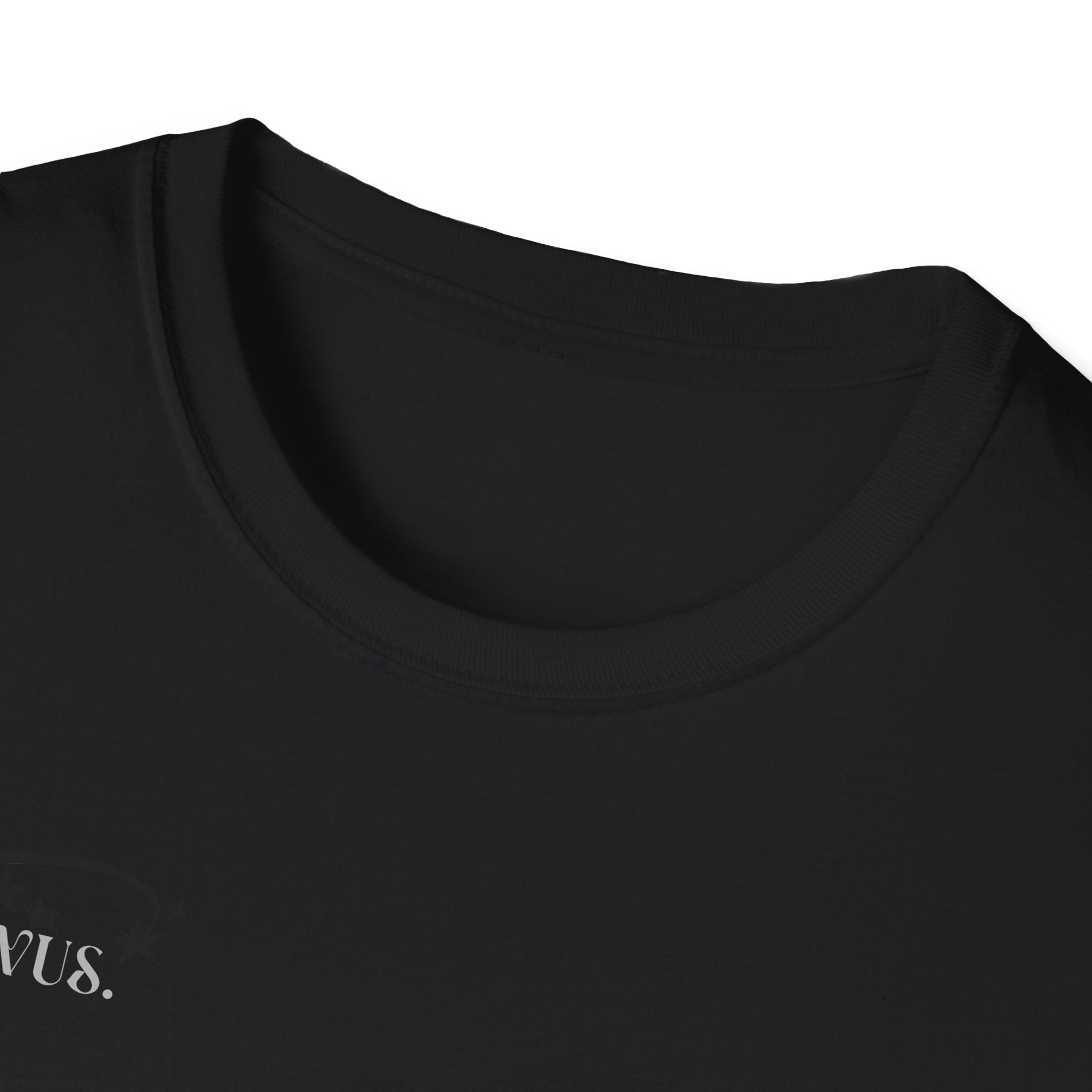 Black Graffiti Logo T-Shirt — Subtle Streetwear Tee with Back Art