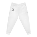 Corvus Athletic Joggers — Minimal Logo White Sweatpants for Everyday Comfort